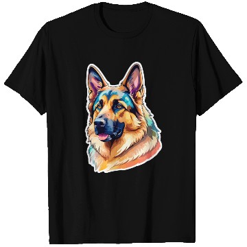 Discover German Shepherd Watercolor T Shirts