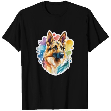 Discover German Shepherd Watercolor T Shirts