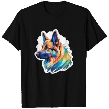 Discover German Shepherd Watercolor T Shirts