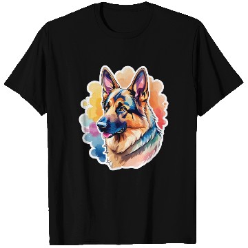 Discover German Shepherd Watercolor T Shirts