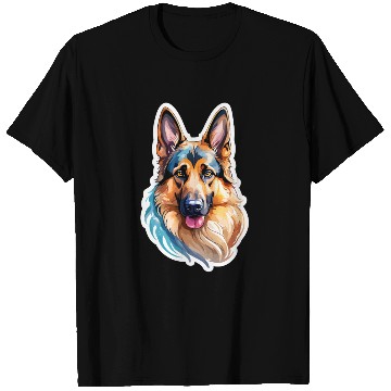 Discover German Shepherd Watercolor T Shirts
