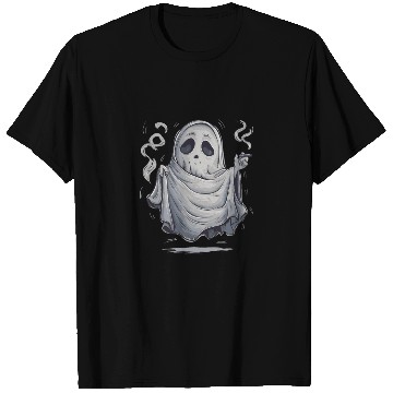 Discover Funny Smoking Ghost Halloween Costume Spooky Humor T Shirts
