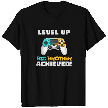 Discover Funny Big Brother Level Up T Shirts
