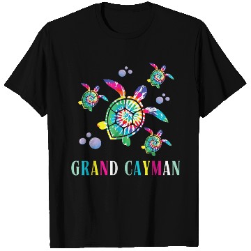 Discover Cayman Souvenir Islands Turtle T Shirts