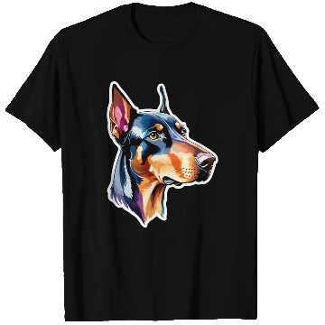 Discover Dobermann Watercolor T Shirts