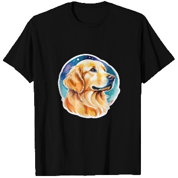 Discover Golden Retriever Watercolor T Shirts