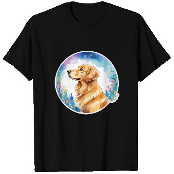 Discover Golden Retriever Watercolor T Shirts