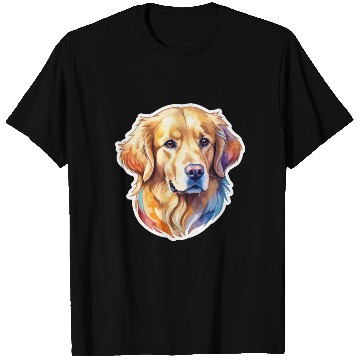 Discover Golden Retriever Watercolor T Shirts
