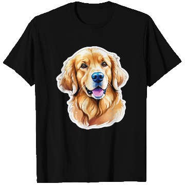 Discover Golden Retriever Watercolor T Shirts