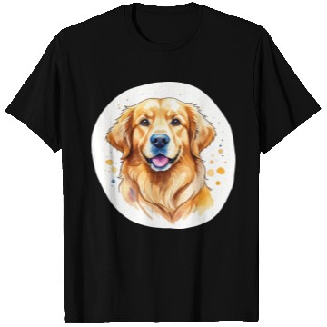 Discover Golden Retriever Watercolor T Shirts