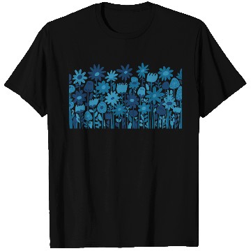 Discover Blue Wildflowers T Shirts