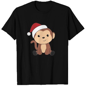 Discover Monkey Christmas Snow Winter Animals Monkeys T Shirts