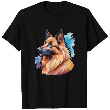 Discover Belgian Shepherd Watercolor T Shirts