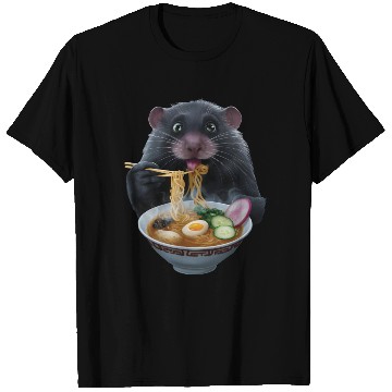 Discover Mole Eating Ramen Realistic T Shirts