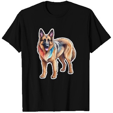 Discover Belgian Shepherd Watercolor T Shirts