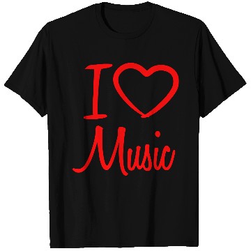 Discover I Love Music Letters Heart Quote Dance Party Logo T Shirts