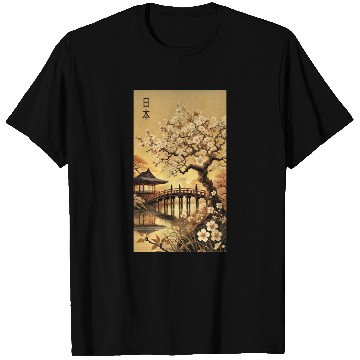 Discover Japan church flowers Tokyo design T Shirts