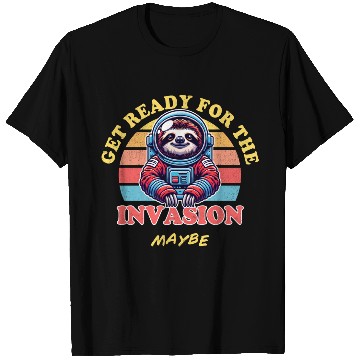 Discover Alien sloth, get ready for the invasion T Shirts
