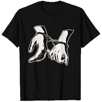 Discover Him & Her Handcuffs Pinky Swear LIKE US ON FACEB T Shirts