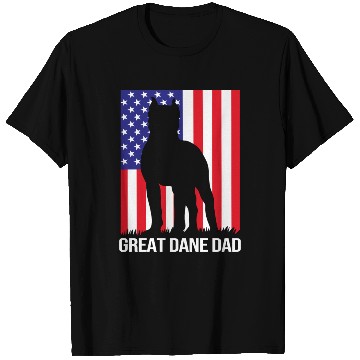 Discover 4th Of July US Flag Dog Dad Great Dane Dad T Shirts
