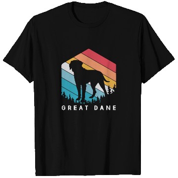 Discover Retro Dog Lovers Great Dane For Great Dane Dad T Shirts
