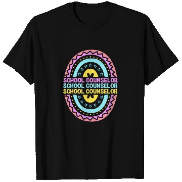 Discover Rainbow Boho School Guidance School Counselor T Shirts