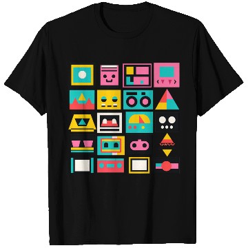 Discover Techie Cuties: Colorful Futuristic Art T Shirts