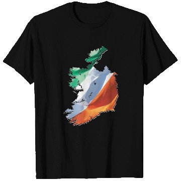 Discover Ireland | Real Flag | Flag Map T Shirts