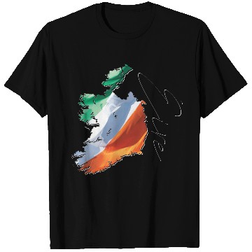 Discover Ireland | Real Flag | Flag Map IR T Shirts