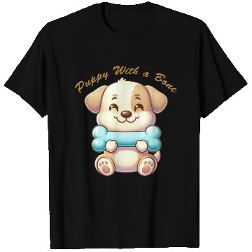 Discover puppy with a bone T Shirts