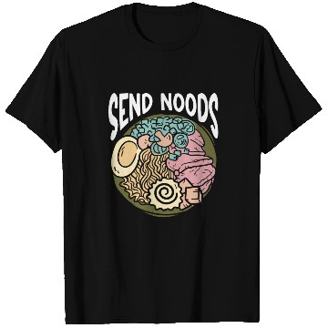 Discover Send Noods Funny Japanese Ramen Noodle T Shirts