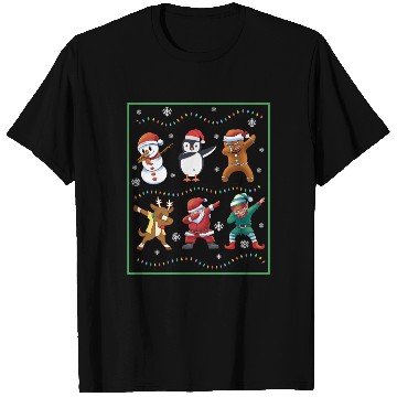 Discover Dabbing Santa Elf Friends Christmas Boys Girls Men T Shirts