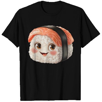 Discover Happy Sushi Realistic T Shirts