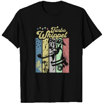 Discover Turbo Whippet Funny Greyhound Vintage T Shirts