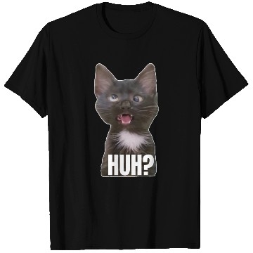 Discover Funny Cross Eyed Cat Meme Huh Funny Cat T Shirts