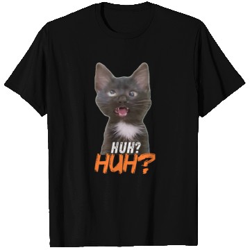 Discover Funny Cross Eyed Cat Meme Huh Funny Cat T Shirts