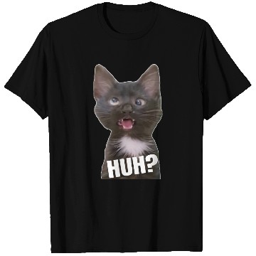 Discover Funny Cross Eyed Cat Meme Huh Funny Cat T Shirts