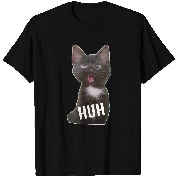 Discover Funny Cross Eyed Cat Meme Huh Funny Cat T Shirts
