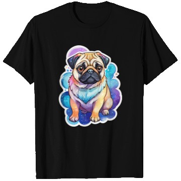 Discover Pug Watercolor T Shirts