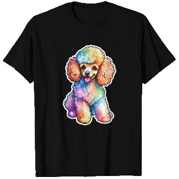 Discover Poodle Watercolor T Shirts