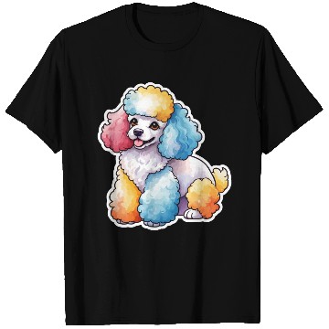 Discover Poodle Watercolor T Shirts