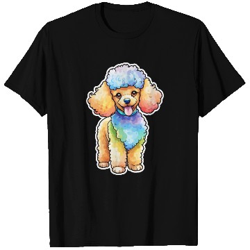 Discover Poodle Watercolor T Shirts