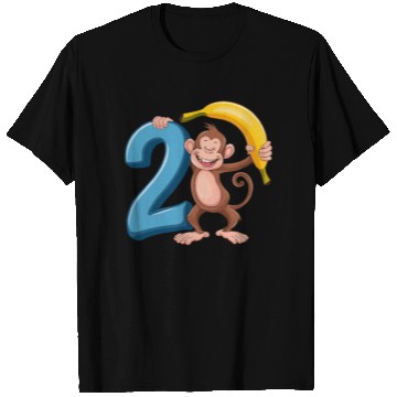 Discover 2nd Birthday Monkey T Shirts