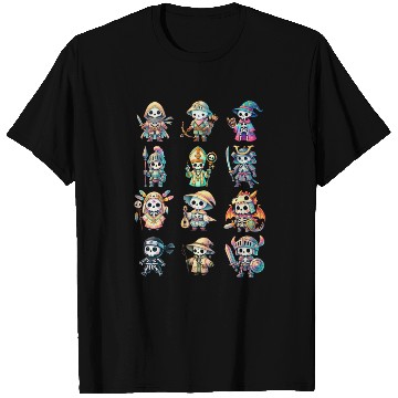 Discover Skeleton Adventure Dungeon Characters Fantasy T Shirts