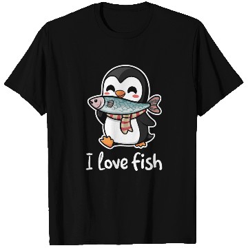 Discover Penguin Fish Restaurant Lover I Love Fish T Shirts