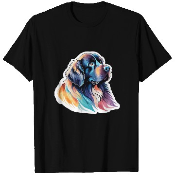 Discover Newfoundland Dog Watercolor T Shirts