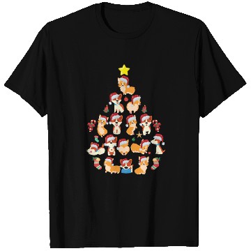 Discover Corgi Christmas Tree Dog Santa Merry Corgmas Xmas T Shirts