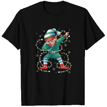 Discover Dabbing Elf Christmas Tree Lights Xmas Family T Shirts