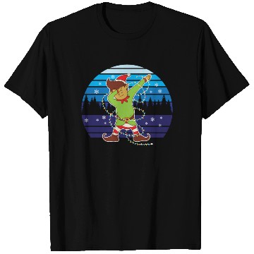 Discover Dabbing Elf Christmas Tree Lights Xmas Family T Shirts