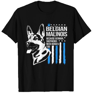 Discover 4th Of July US Flag Belgian Malinois K9 Dog T Shirts